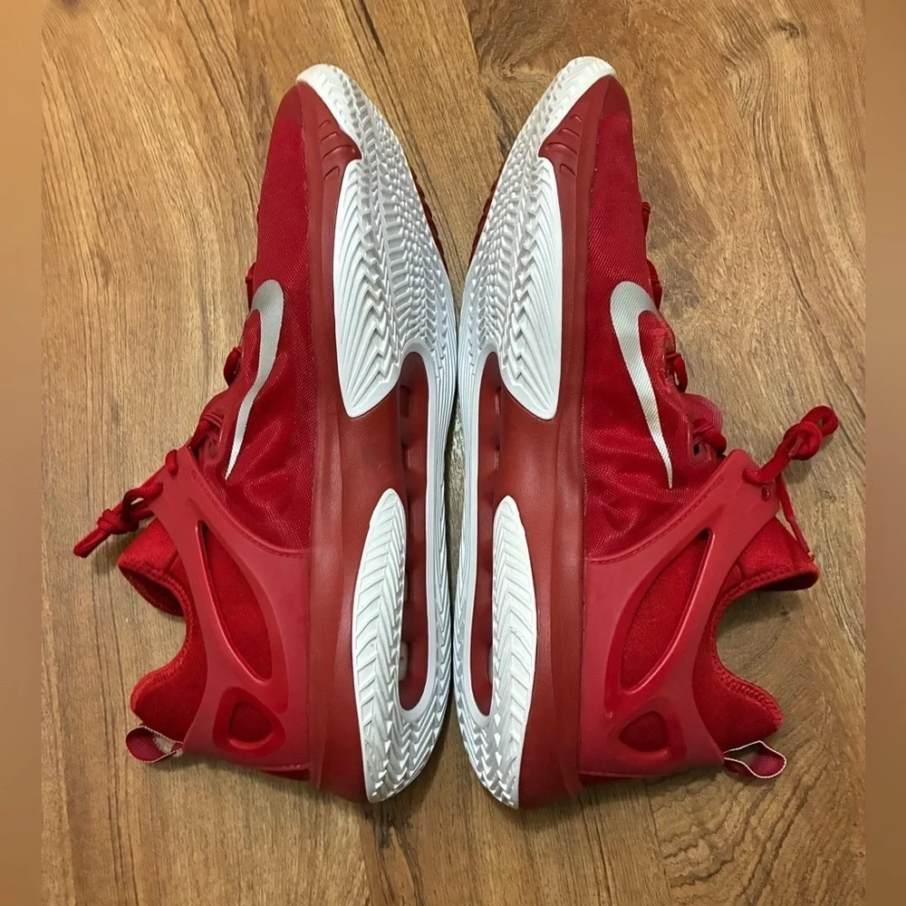 Nike Zoom HyperRev 2015 Red White Basketball Shoes Men's Size 17 RARE Big & Tall